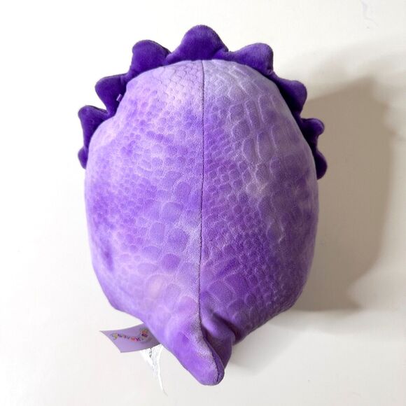 SQUISHMALLOW Delilah Stegosaurus Purple Textured Dinosaur Plush Squishy Toy 8" - Picture 2 of 5